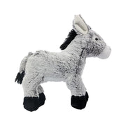 Ezel knuffel - zachte pluche - grijs - 24 cm - Pluchen speelgoed