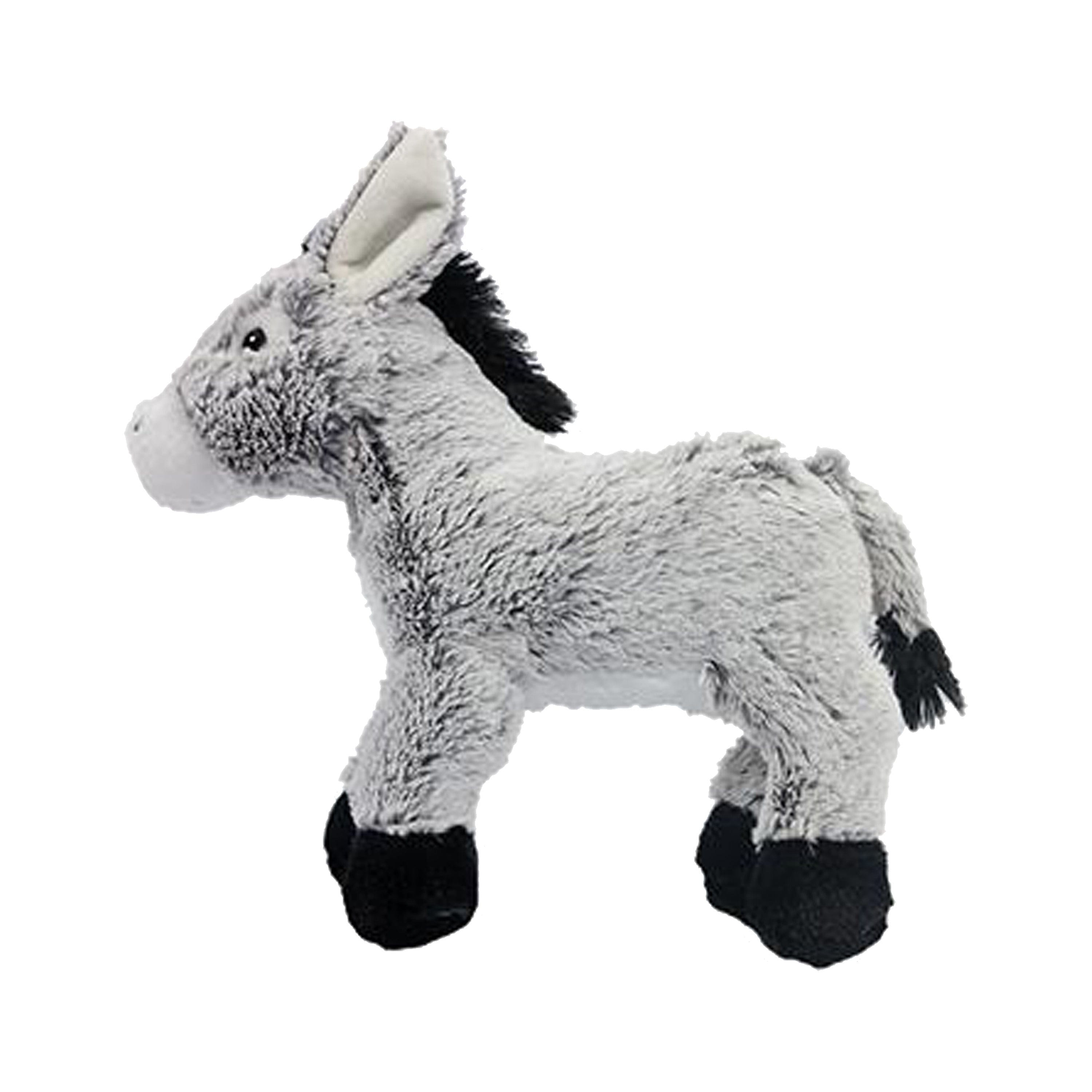 Ezel knuffel - zachte pluche - grijs - 24 cm - Pluchen speelgoed