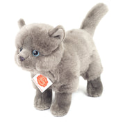 Kartuizer kat knuffel - pluche - grijs - 20 cm - Hermann Teddy - Pluchen speelgoed