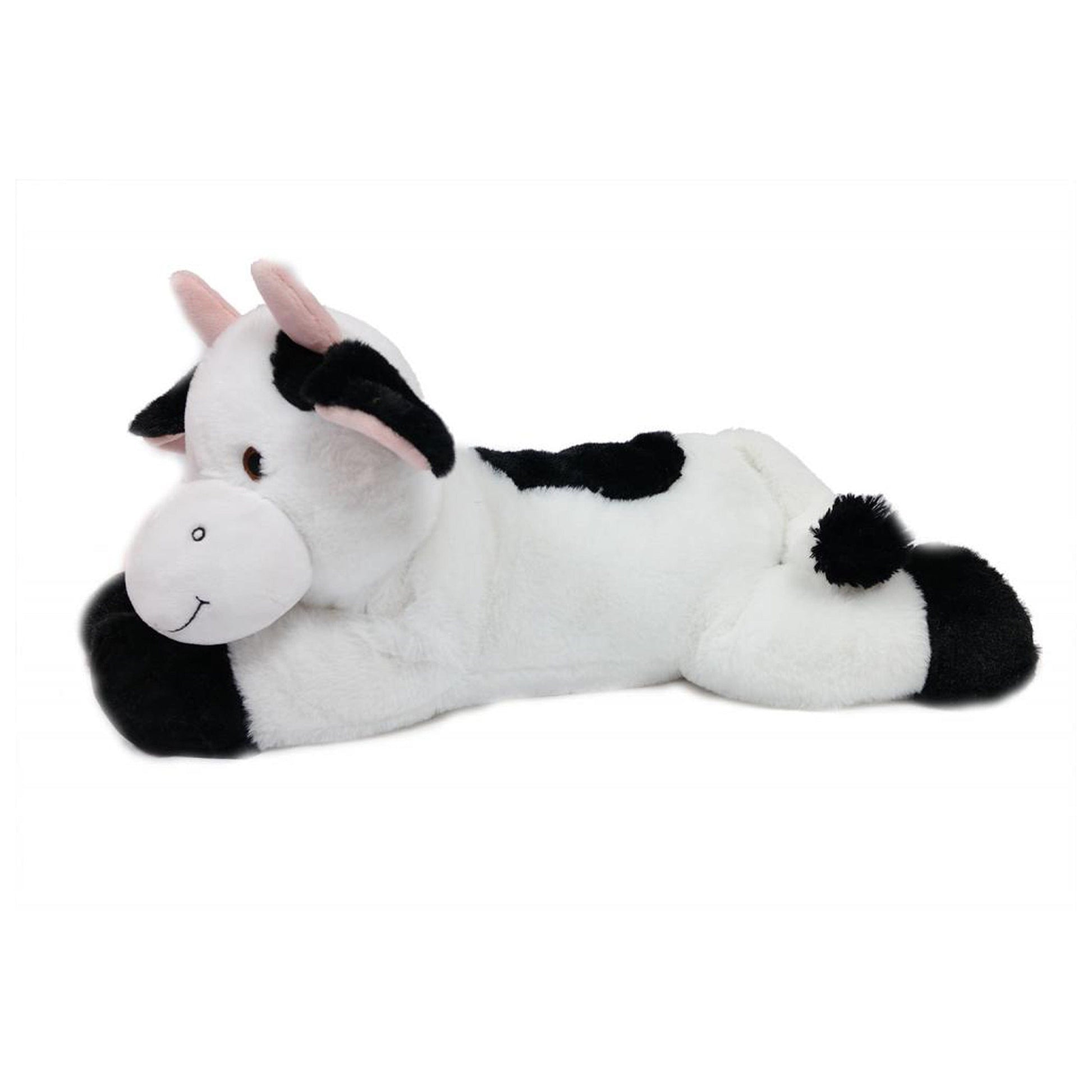 Koe knuffel - zachte pluche - wit/zwart - 50 cm - Pluchen speelgoed