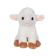 Lisa lammetje knuffel - zachte pluche - wit - 23 cm - Pluchen speelgoed