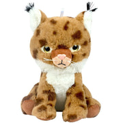 Lynx knuffel Lonnie - pluche - lichtbruin - 23 cm - Pluchen speelgoed