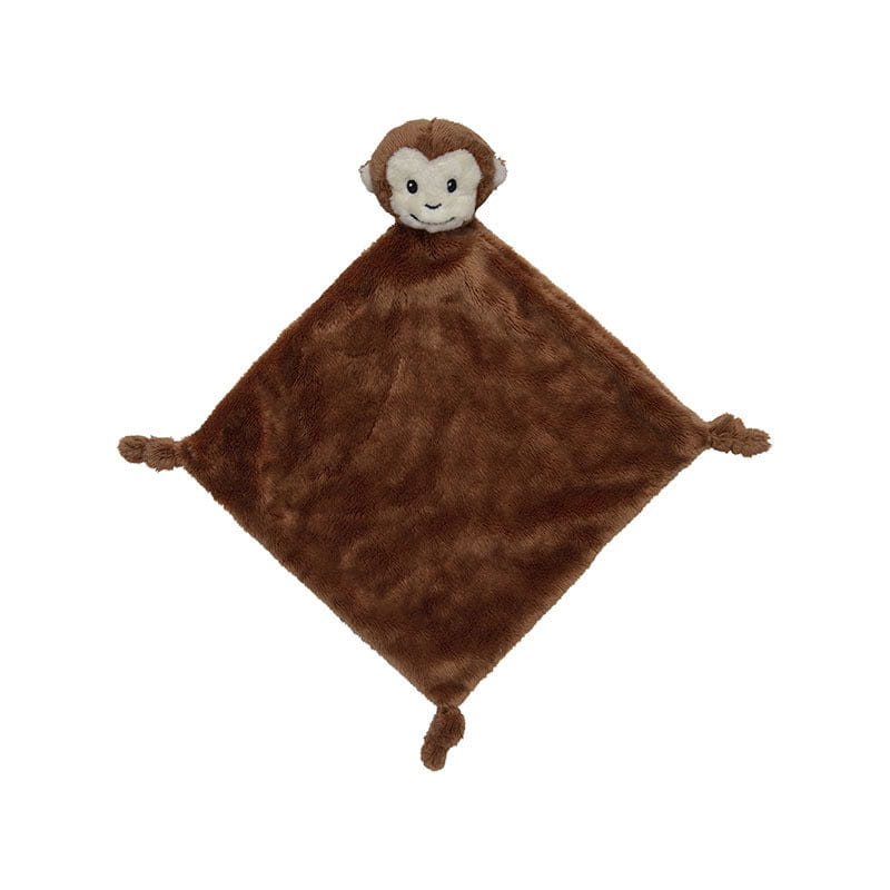 Nature Planet chimpansee knuffeldoekje - pluche - 40 x 40 cm - babycadeau