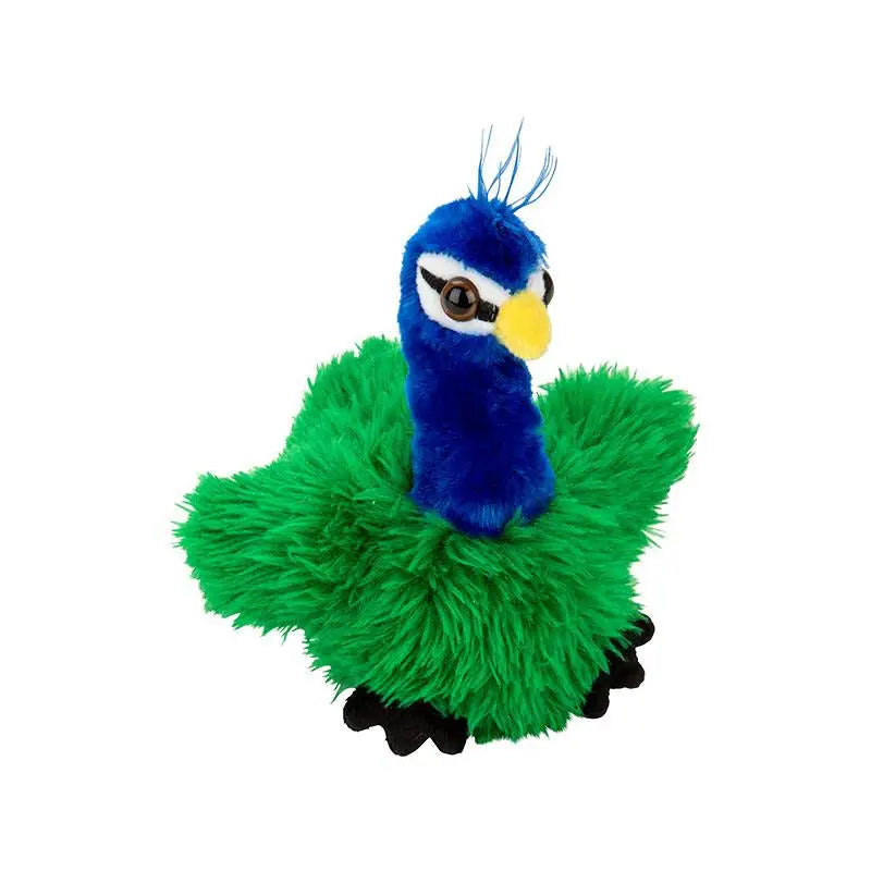 nature-planet-knuffel-pauw-pluche-vogel-gekleurd-13-cm-knuffeldier_10316733