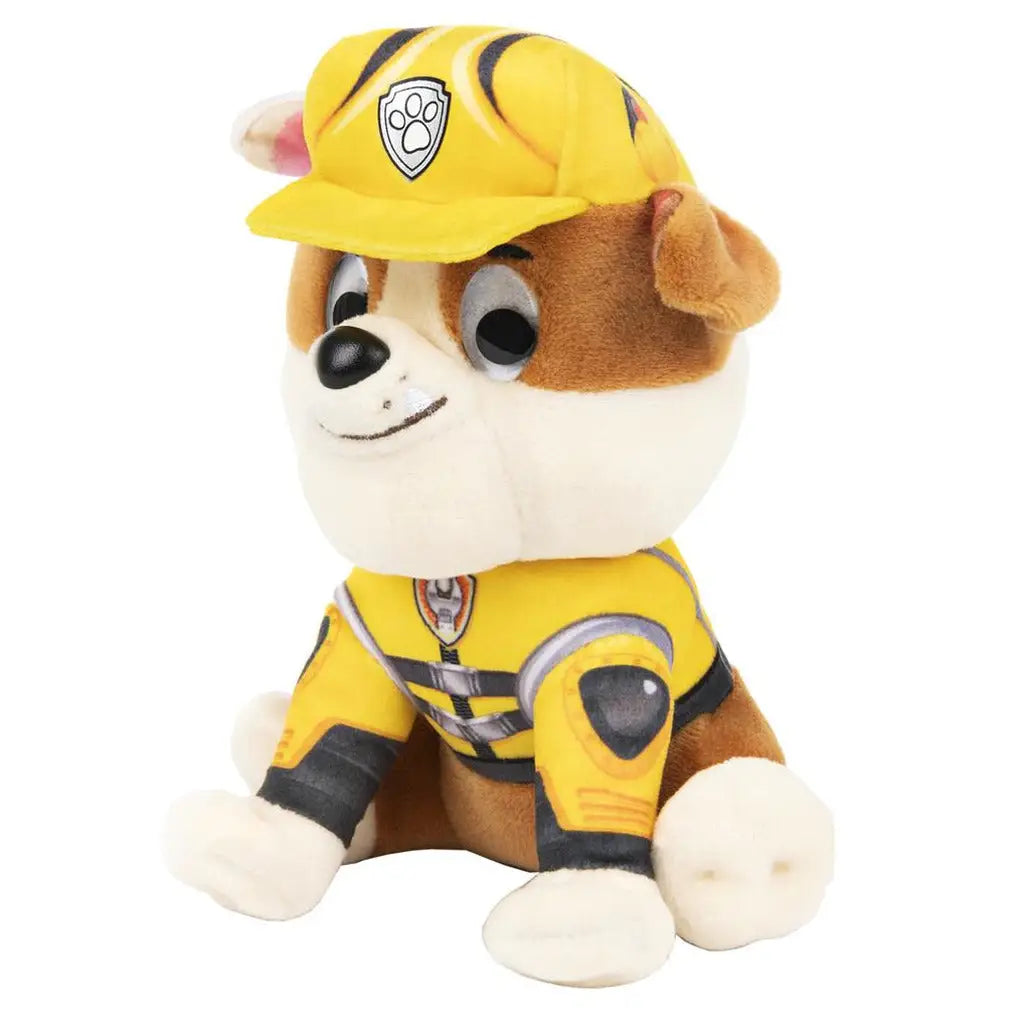 Paw Patrol Rubble knuffel - pluche - 15 cm - hondje - Pluchen speelgoed