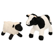 pluche-knuffel-boerderijdieren-set-koe-en-schaap-lammetje-van-22-cm-zachte-kinder-knuffels_10351534