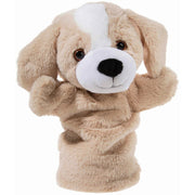 Pluche honden handpop - 25 cm - hond knuffel - poppentheater - Handpoppen