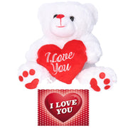 pluche-knuffelbeer-27-cm-met-wit-rood-valentijn-love-hartje-incl-hartjes-wenskaart_10374310-2