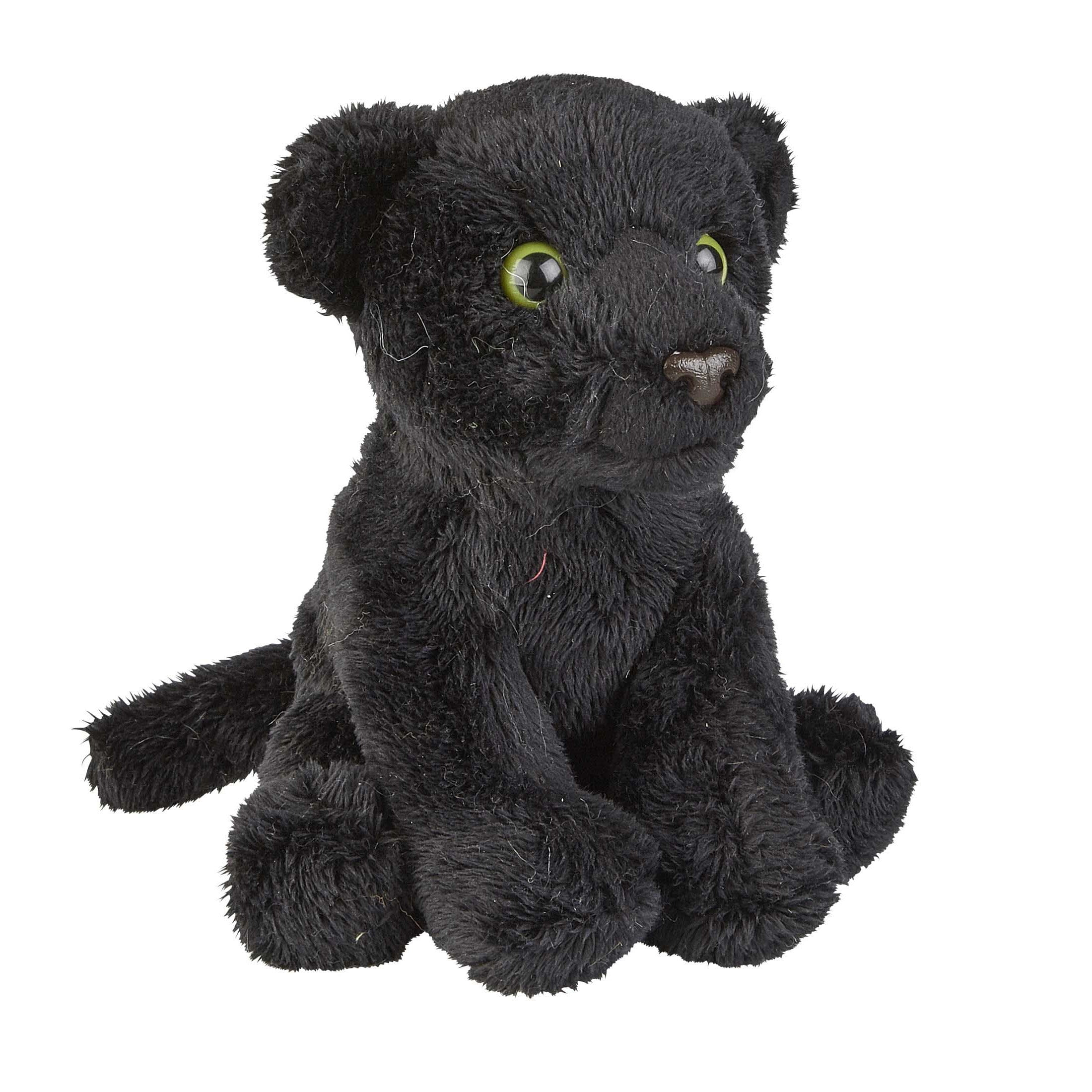Pluche zwarte panter knuffel - 15 cm - zacht speelgoed - Pluchen speelgoed
