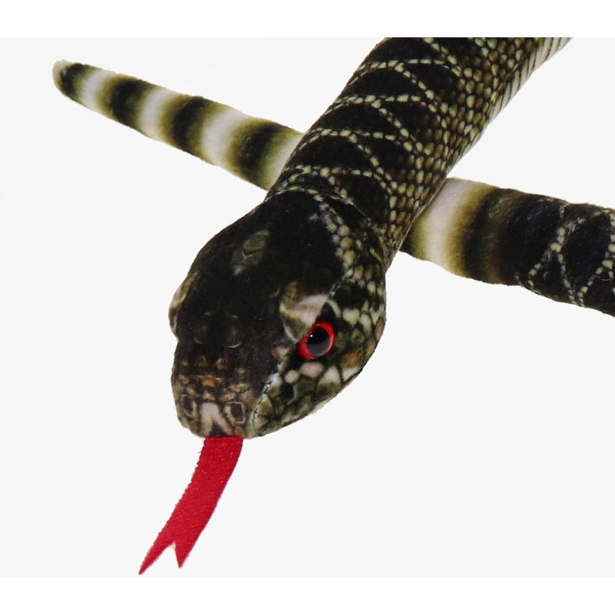 Ratel slang knuffel - pluche - donkergroen - 100 cm - Pluchen speelgoed