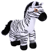 Zebra Zaza knuffel - pluche - wit/zwart - 26 cm - wilde dieren - Pluchen speelgoed
