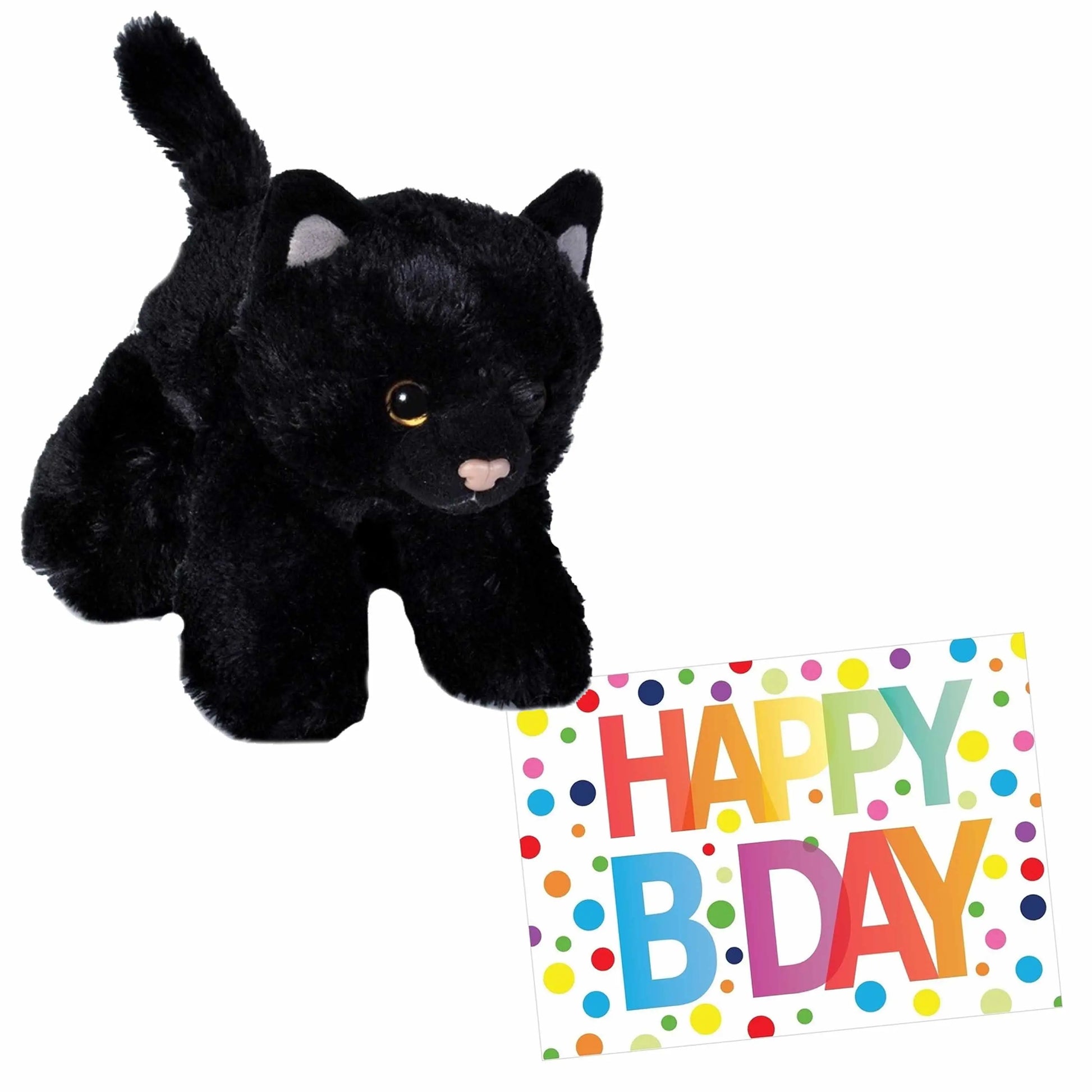 pluche-knuffel-kat-poes-zwart-18-cm-met-a5size-happy-birthday-wenskaart-verjaardag_10327427